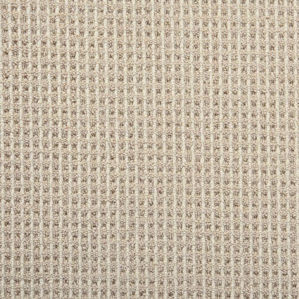 6 in. x 6 in. Loop Carpet Sample - Shenadoah Stripe - Color Desert/Ivory