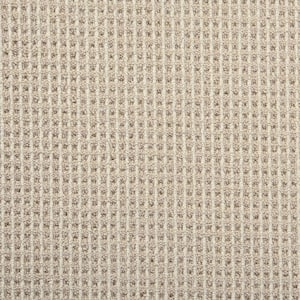 Shenadoah Stripe - Desert/Ivory - Brown 12 ft. 24 oz. Wool Loop Installed Carpet