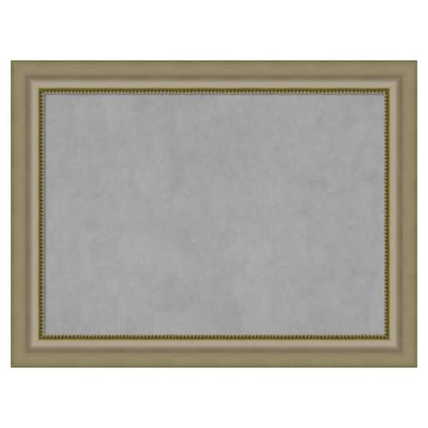 Amanti Art Vegas Silver 33 in. x 25 in. Framed Magnetic Board