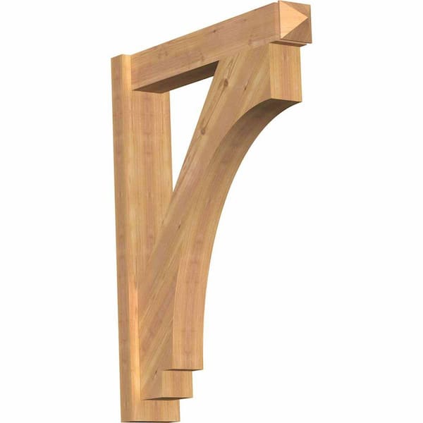 Ekena Millwork 6 in. x 36 in. x 28 in. Western Red Cedar Imperial Arts and Crafts Smooth Outlooker