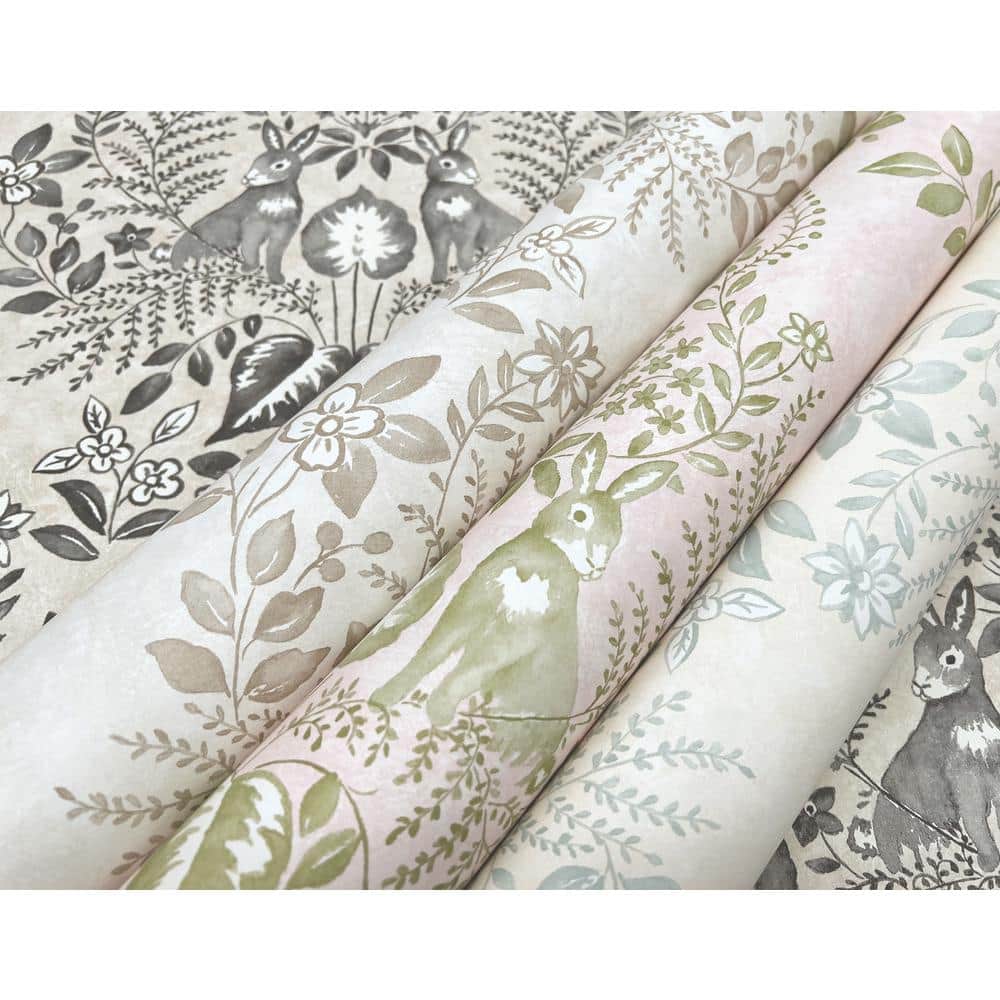 Vintage Duck Egg Damask Peel and Stick Wallpaper