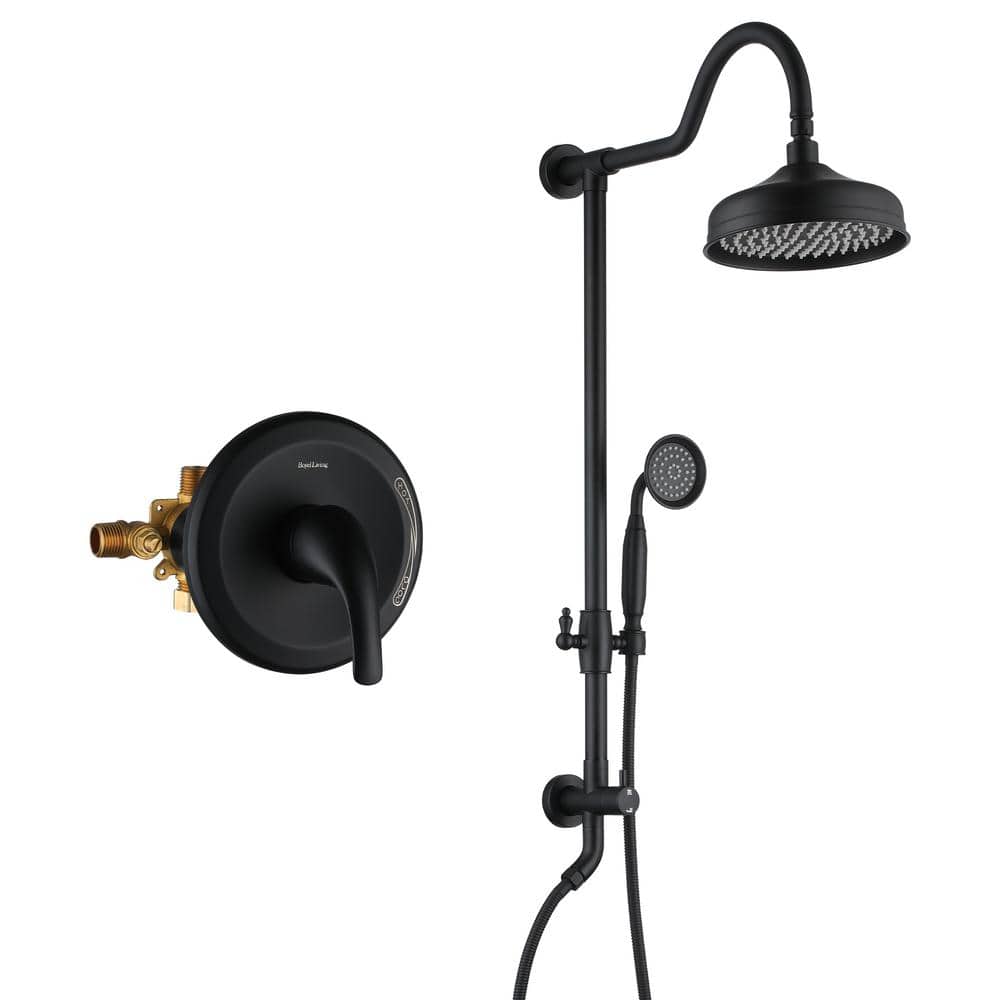 8in Single Handle 1-Spray Shower Faucet 2.5 GPM with Pressure Balance Valve