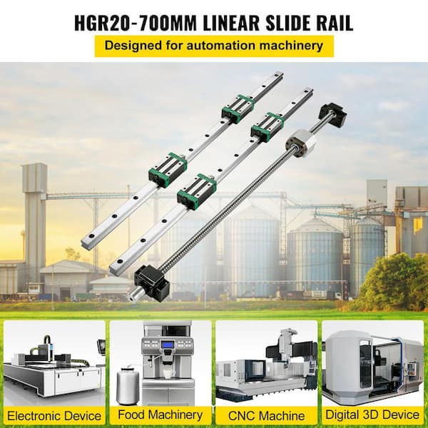 ガーデン SKYSHALO Linear Guide Rail (2-Piece) HGR20-700mm Linear