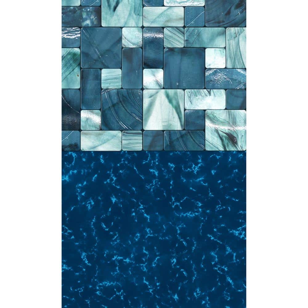 Blue Wave Emerald Coast 12 ft. Round Standard Gauge Overlap Above Ground Pool Liner - 48/54 in.