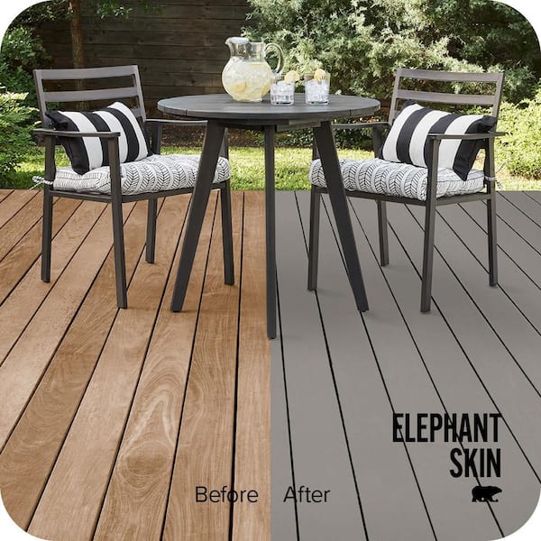 1 qt. #PPU18-16 Elephant Skin Solid Color Waterproofing Exterior Wood Stain and Sealer
