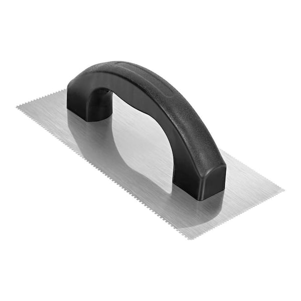 Economy 2 Sided Notch: 1/16 in. x 1/32 in. x 1/32 in. U Notch - 1/16 in. x 1/16 in. x 1/16 SQ-Notch Flooring Trowel