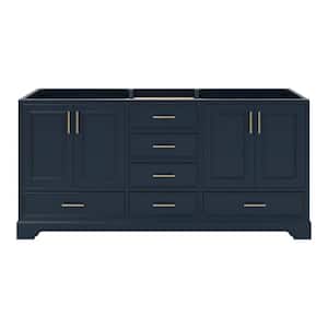 Stafford 72.75 in. W x 21.5 in. D x 34.5 in. H Bath Vanity Cabinet without Top in Midnight Blue
