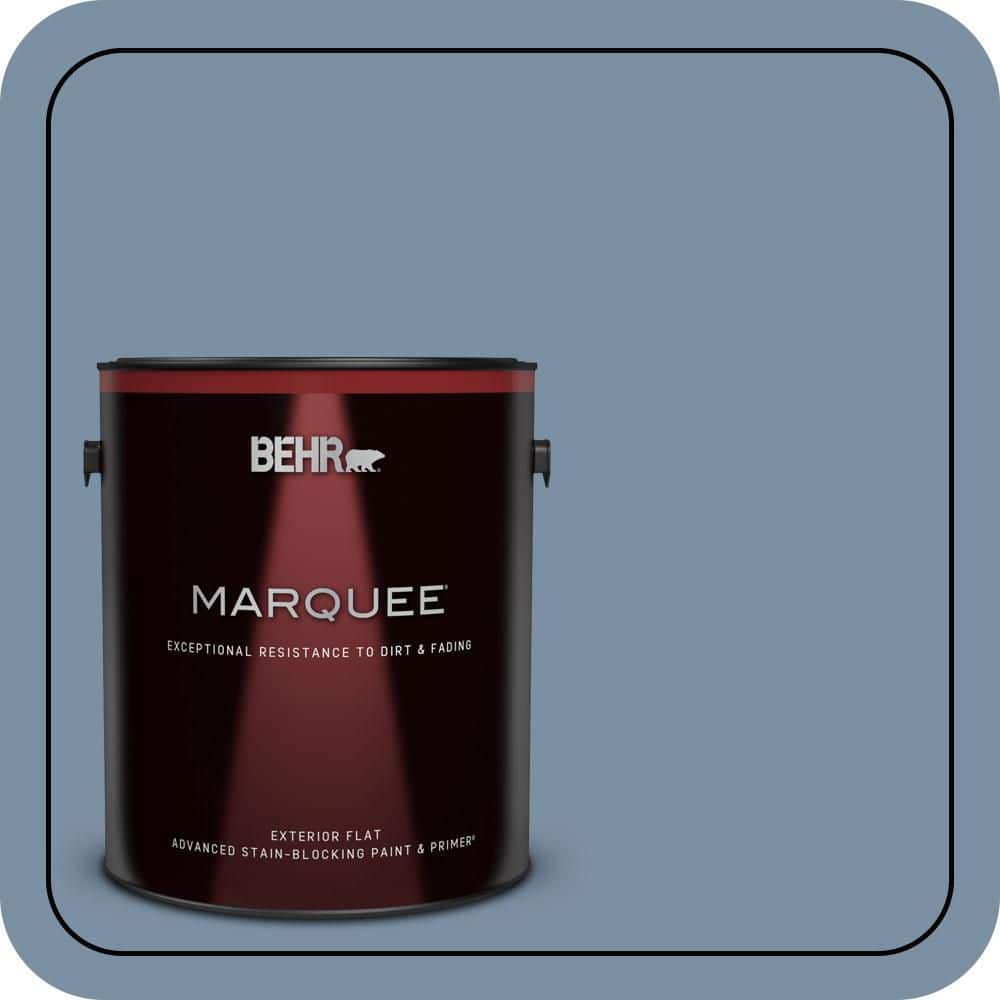 1 gal. #S510-4 Jean Jacket Blue Flat Exterior Paint & Primer price history on PriceWatchPro