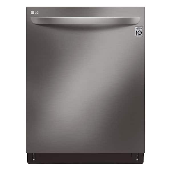 LG 24 in. Black Stainless Steel Top Control Built-In Tall Tub Smart Dishwasher with QuadWash, TrueSteam, 3rd Rack, 42 dBA