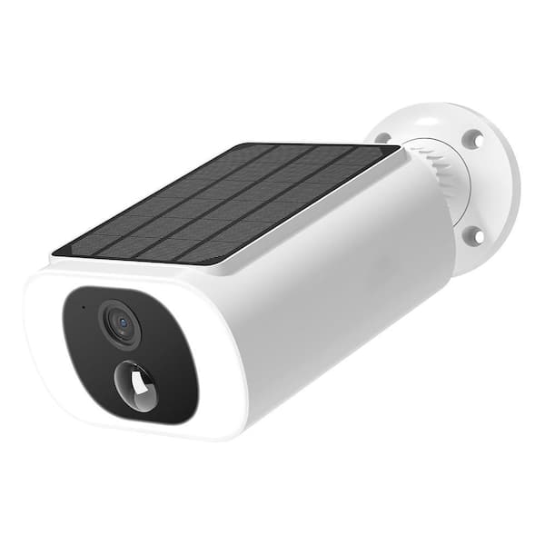 2K Solar Wireless Outdoor Security Camera with Color Night Vision, 2-Way Talk, IP67 Waterproof, Alexa Compatible