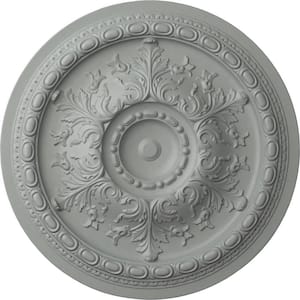 38-3/8" x 2-7/8" Oslo Urethane Ceiling Medallion (Fits Canopies up to 7-5/8"), Primed White