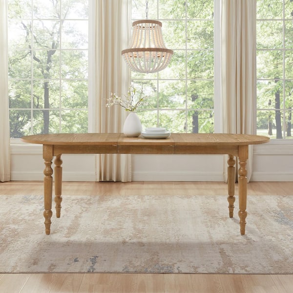 CROSLEY FURNITURE Daphne Rustic Brown Wood 84 in. 4 Legs Base