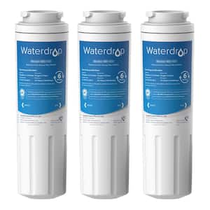 WD-UKF8001 Refrigerator Water Filter, Replacement for Whirlpool EDR4RXD1, EveryDrop Filter 4, UKF8001AXX-200(3-Pack)