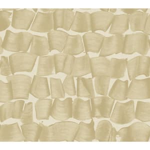Gold Brushed Ink Matte Non-pasted Non-Woven Paper Wallpaper