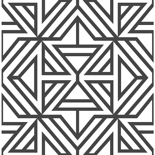 NuWallpaper Black Linear Vinyl Strippable Roll (Covers 30.75 sq. ft.)