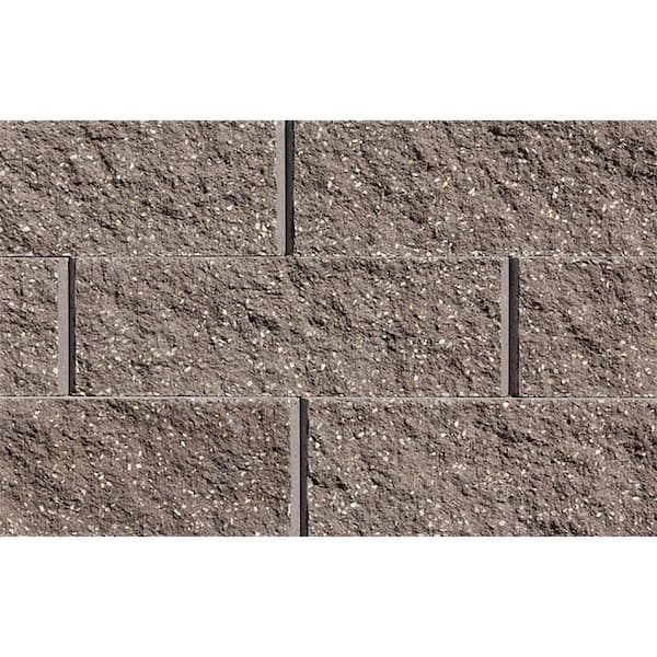 ROCKWOOD RETAINING WALLS Mini 3 in. H x 8 in. W x 9 in D Brown Concrete Wall Cap (104 Pieces/69 Linear ft. /Pallet)