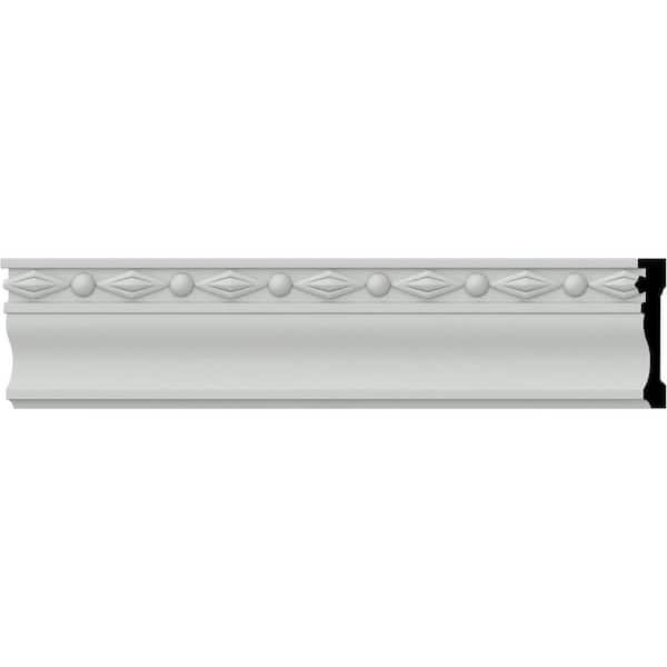 Ekena Millwork SAMPLE - 1/2 in. x 12 in. x 2-1/4 in. Urethane Federal Chair Rail Moulding