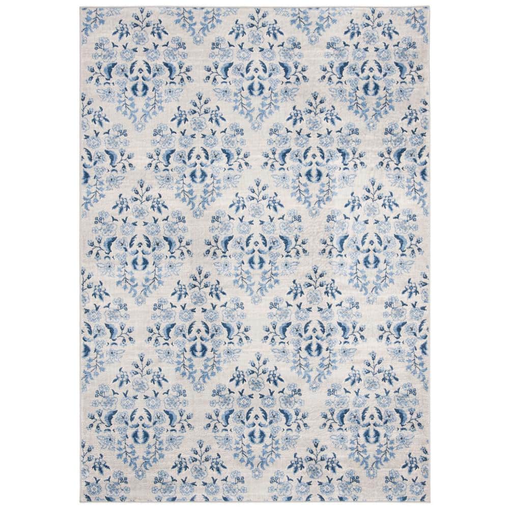 Brentwood Cream/Blue 6 ft. x 9 ft. Floral Area Rug price history on PriceWatchPro