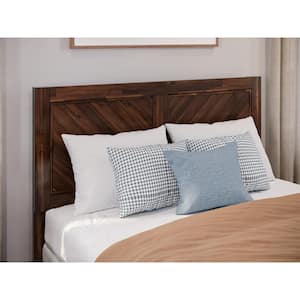 Canyon Barnwood Brown Solid Wood Full Rustic Headboard with Attachable Charger