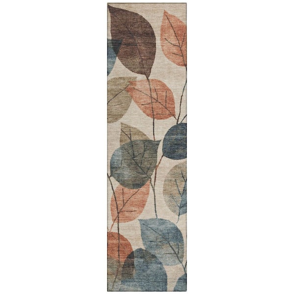Chantille Machine Washable Indoor/Outdoor Abstract ACN1953 Beige 2 ft. 3 in. x 7 ft. 6 in. Runner Rug