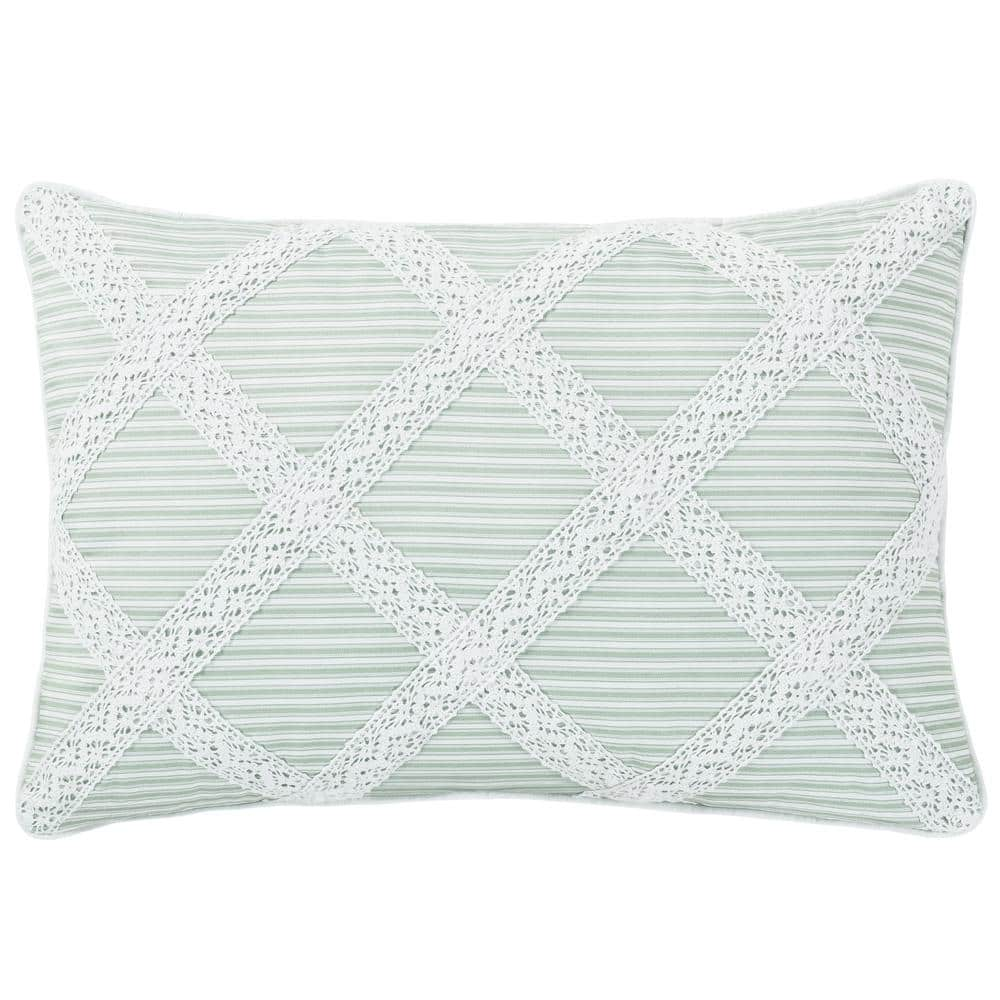 Brielle Home Boho Geometric Textured Throw Pillows, Kekoa - Set of 2