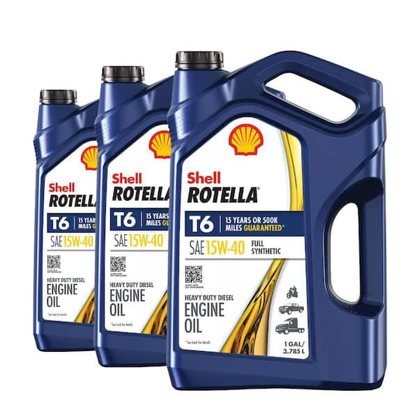 T6 Full Synthetic SAE 15W-40 Diesel Motor Oil 1 Gal. (Case of 3)