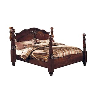 Tuscan II E.King Bed in Glossy Dark Pine