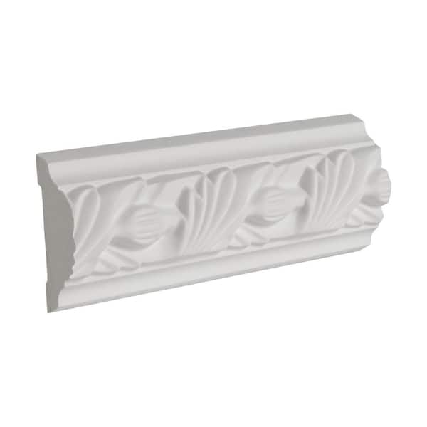 American Pro Decor 2-1/4 in. x 3/4 in. x 6 in. Long Leaf Polyurethane Panel Moulding Sample
