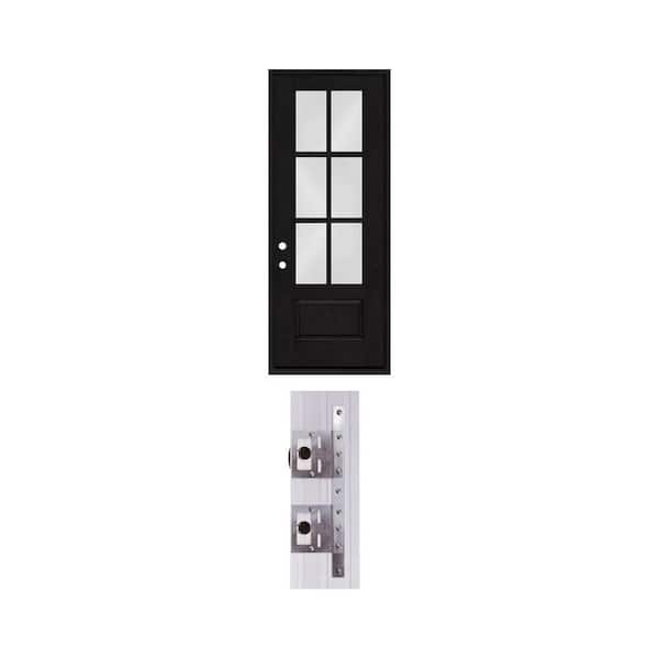Regency 36 in. x 96 in. Glass Prehung Front Door with EVERSTRIKE 4-9/16 in. x 16 in. Jamb Reinforcement Kit (1-Pack)