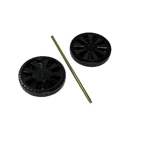 Replacement Wheel Kit for 96 Gallon Two Wheel Trash Can