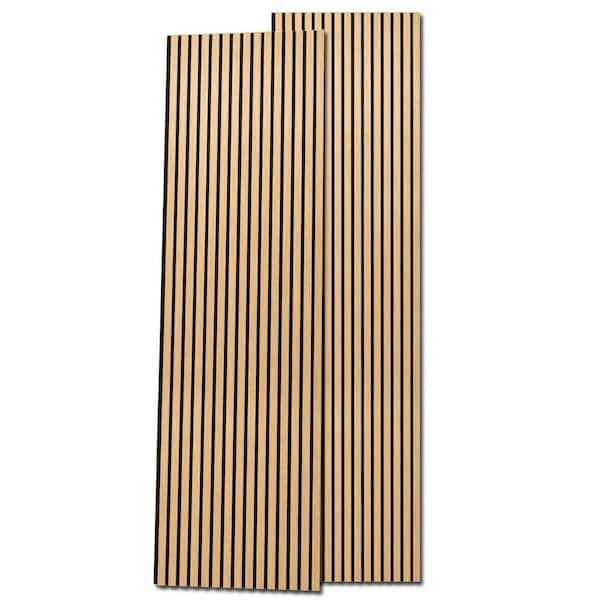 Art3dwallpanels 4/5in. x 7-7/8ft. x 2ft. Yellow Wood Finish