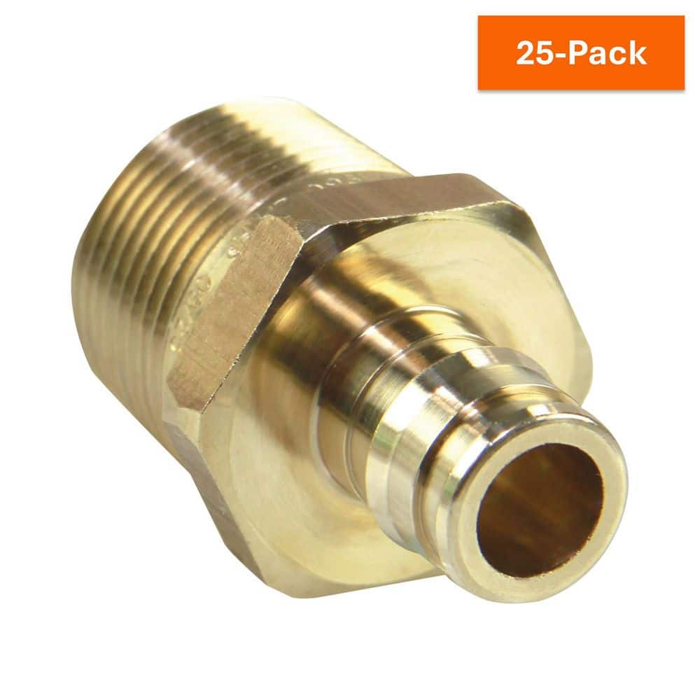 ProPEX 1/2 in. PEX-A Expansion Barb x 3/4 in. NPT Lead-Free Brass Reducing Male Threaded Adapter (25-Pack) price history on PriceWatchPro