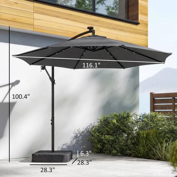 72 patio umbrella Amazon.com : EROMMY 9FT Outdoor with Solar Lights, Solar Powered LED Lighted Aluminum Umbrella with Push Button Tilt and Crank for Garden, Lawn, Deck, Backyard, Red(Base is not included) Breakwater Bay This one EROMMY 9FT Solar LED Patio