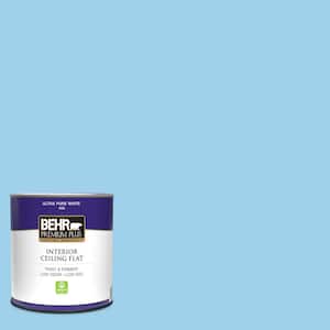 1 qt. #P500-3 Spa Blue Ceiling Flat Interior Paint