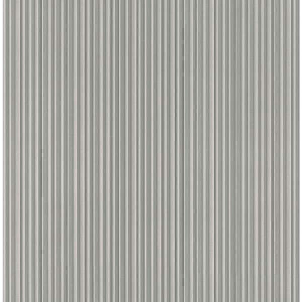 CASA MIA Vertical Texture Gray Paper Non-Pasted Strippable Wallpaper Roll (Cover 56.05 sq. ft.)