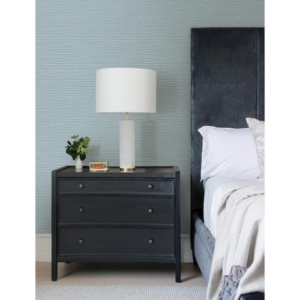 Hazen Shimmer Stripe Blue Non Pasted Non Woven Wallpaper