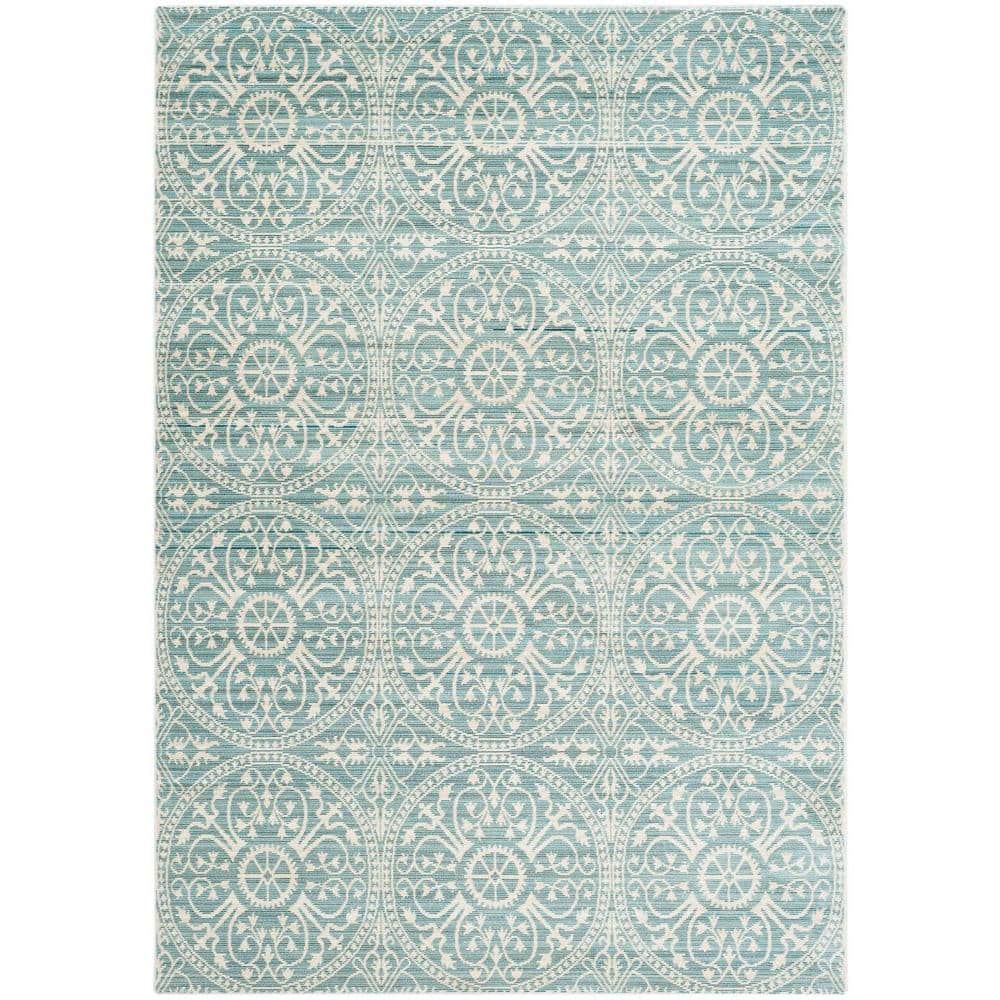 Alpine Cream Reversible Synthetic 4' x 6' Easy Care Rug