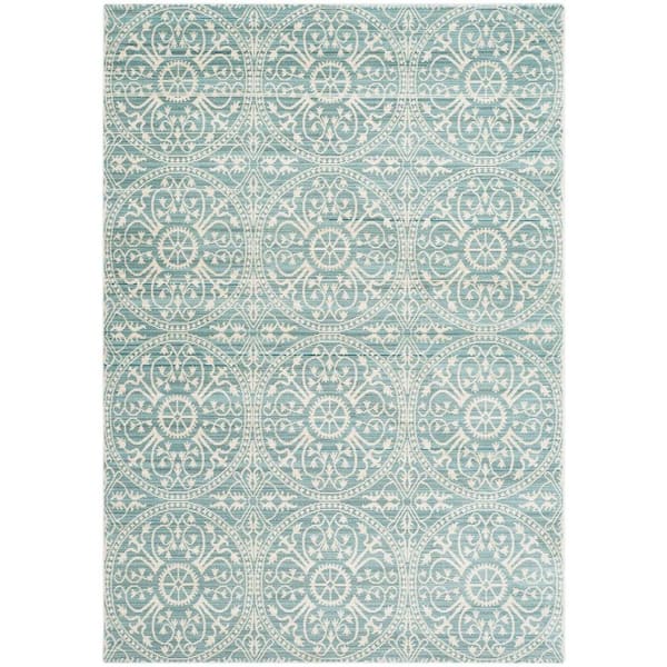 SAFAVIEH Valencia Alpine/Cream 4 ft. x 6 ft. Floral Area Rug