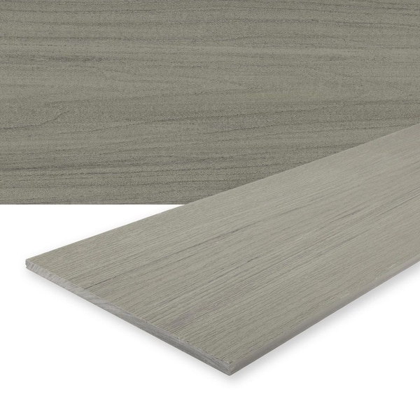 Summit 1 in. x 12 in. x 12 ft. Glacier Gray Composite Decking Fascia Board