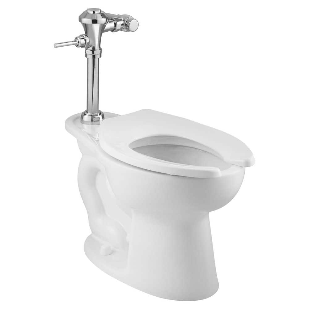 White Vitreous China Elongated Commercial Toilet Bowl