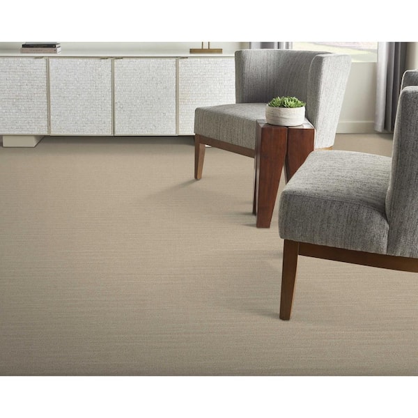Sky Breeze Savannah Yellow 13.2 ft. 36 oz. Wool Loop Carpet - Installation Required