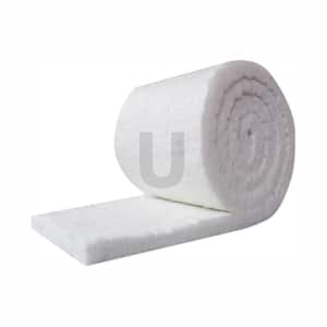 Ceramic Fiber Insulation Blanket Roll, (8# Density, 2300°F) (1in.x24in.x25ft.)for Kilns, Ovens, Furnaces, Forges, Stoves