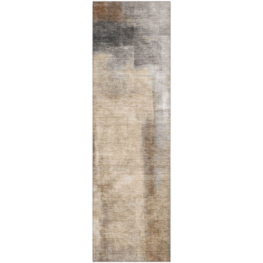 Mayfield Premium Machine Washable Abstract AMF1984 Beige 2 ft. x 7 ft. Runner Rug price history on PriceWatchPro