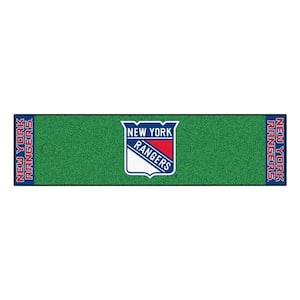 NHL New York Rangers 1 ft. 6 in. x 6 ft. Indoor 1-Hole Golf Practice Putting Green