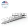 EZ-ACCESS PATHWAY 30 ft. U-Shaped Aluminum Wheelchair Ramp Kit with ...