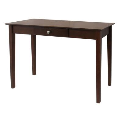 Rochester 44 in. Walnut Rectangle Wood Console Table with Drawers