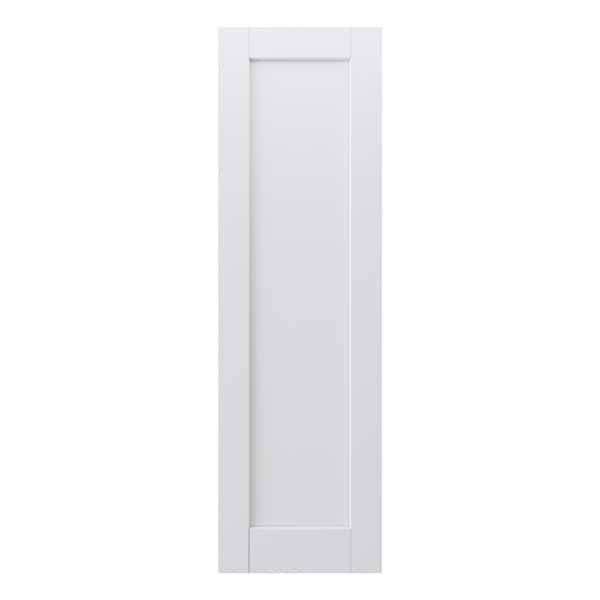 24 in. W. x 80 in. White Primed MDF Blank Solid Core Door Slab for Pocket Door, Standard Door without Pocket Door Frame