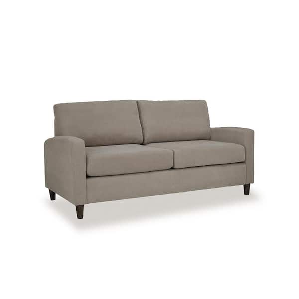 HOMESTYLES Blake 68 in. Slope Arm 2-Seater Sofa in Beige