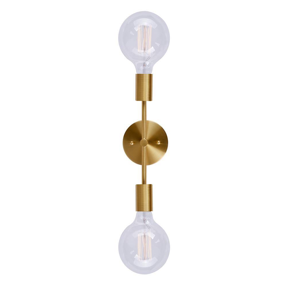 Soft Gold Dimmable Vanity Sconce with Rotating Arms