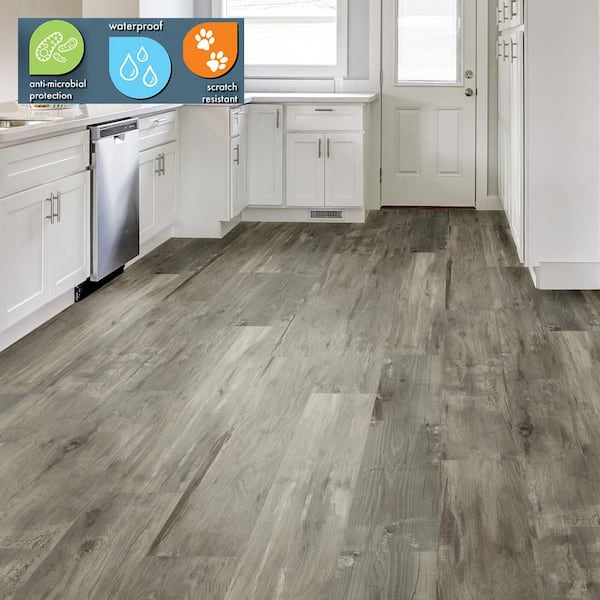 Lifeproof Rustic Wood 6 MIL x 8.7 in. W x in. L Click Lock Waterproof Luxury Vinyl Plank Flooring (1123.4 sqft/pallet) 300969102 - The Home Depot